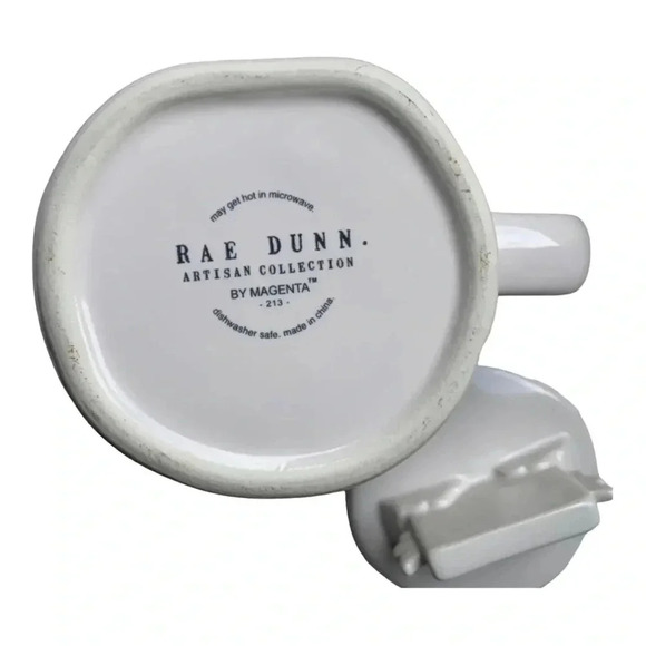 RAE DUNN by Magenta Artisan Love Letters Mug with Topper NEW - Picture 4 of 14